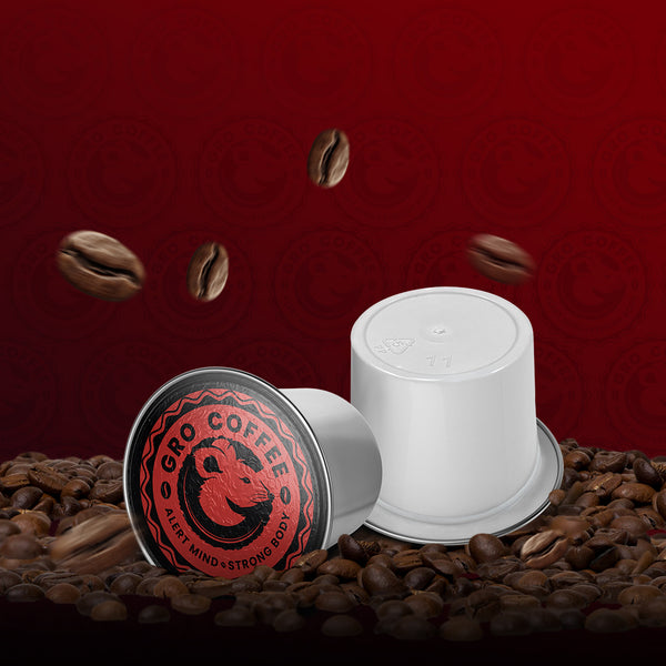 Tanzania Peaberry Caffeinated Pods Qty 12 – GRO Coffee