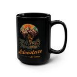 Every Adventure Starts With GRO Coffee Black Mug, 15oz