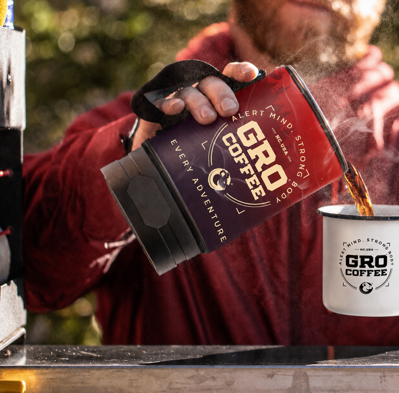 Limited Edition GRO Coffee Electric French Press Coffee Maker by Stoke Voltaics + Coffee
