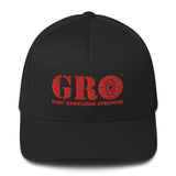 GRO Red Flexfit Structured Twill Cap