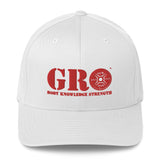 GRO Red Flexfit Structured Twill Cap
